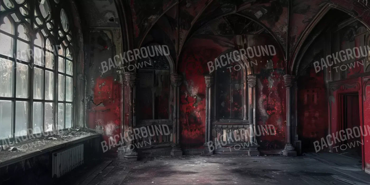 Red Room Decay Full 16’X8’ Ultracloth (192 X 96 Inch) Backdrop