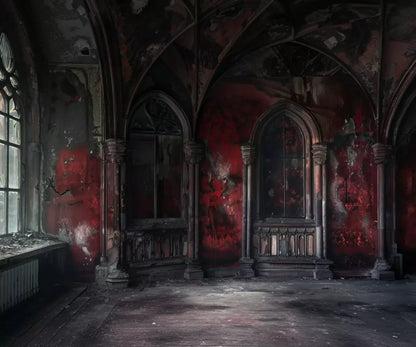 Red Room Decay Full 5’X4’2 Fleece (60 X 50 Inch) Backdrop