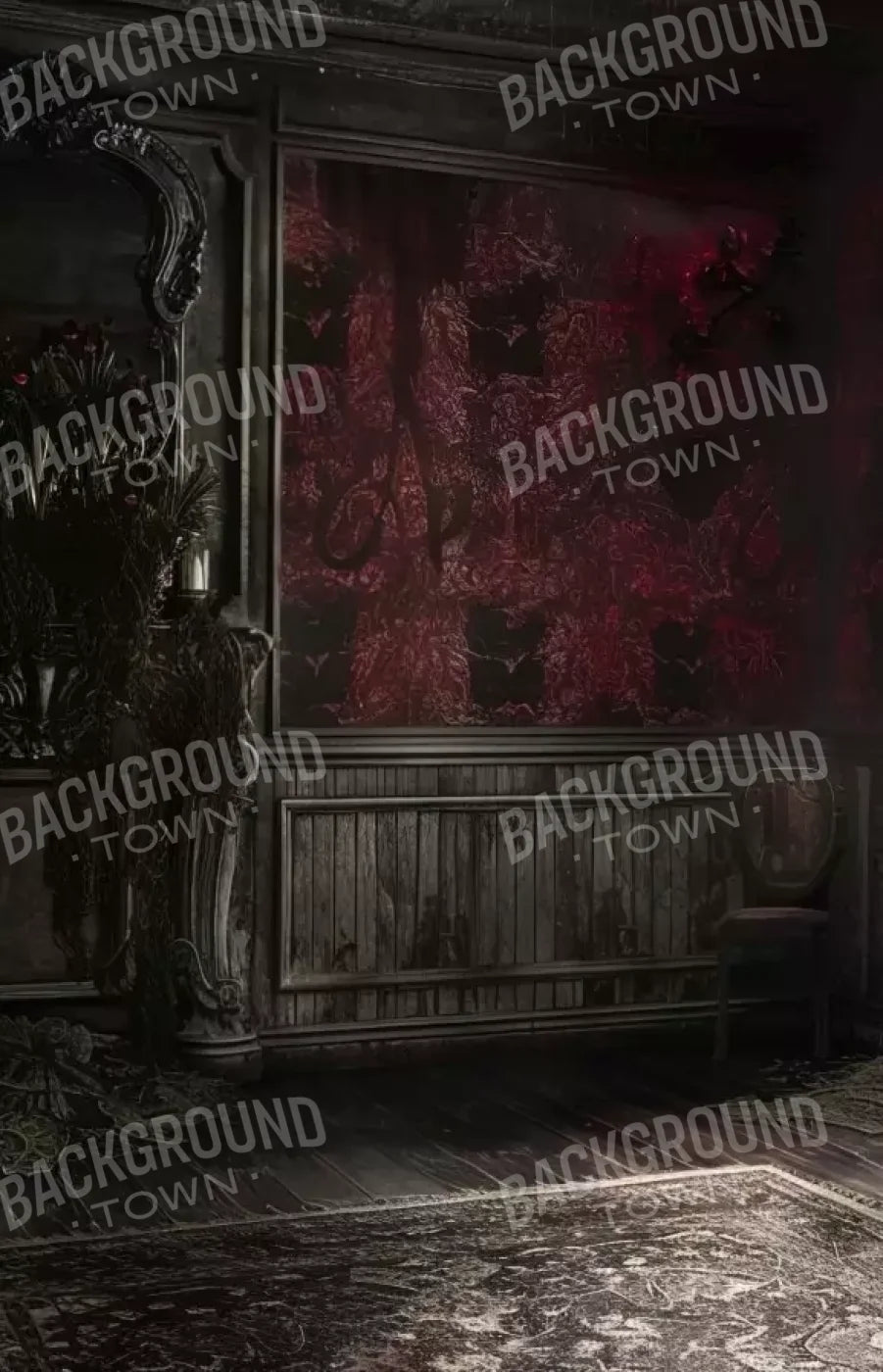 Red Room Weathered 9’X14’ Ultracloth (108 X 168 Inch) Backdrop