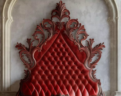 Red Rose Bedroom Wall 10’X8’ Fleece (120 X 96 Inch) Backdrop