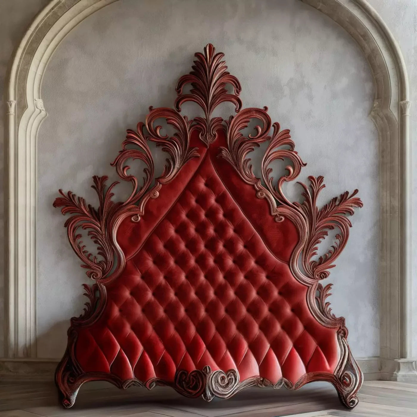 Red Rose Bedroom Wall 8’X8’ Fleece (96 X Inch) Backdrop