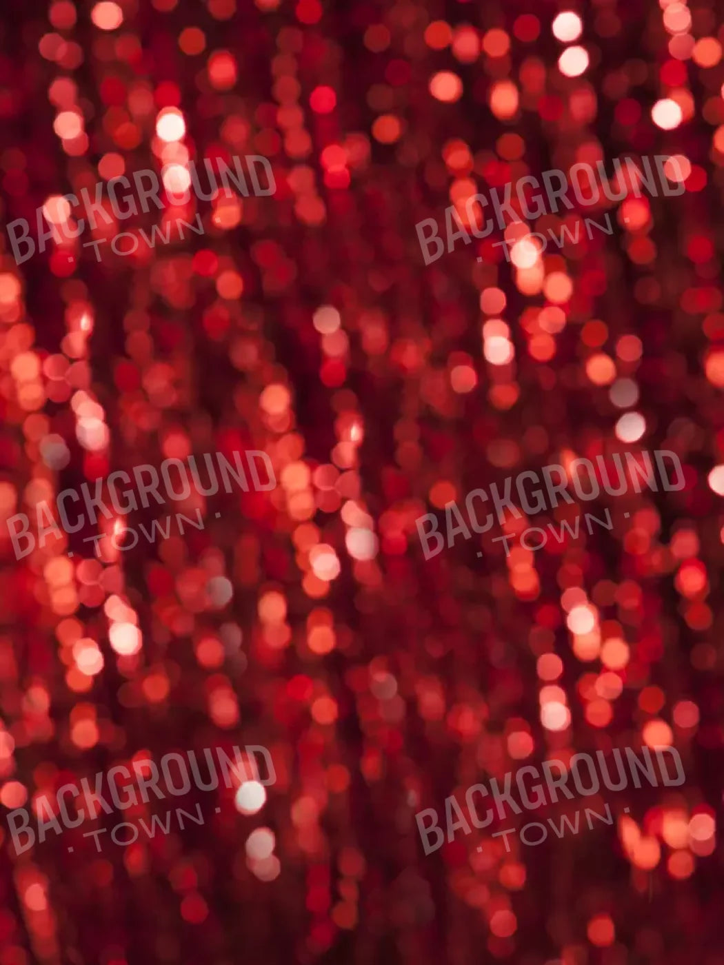 Red Sparkle 5X68 Fleece ( 60 X 80 Inch ) Backdrop