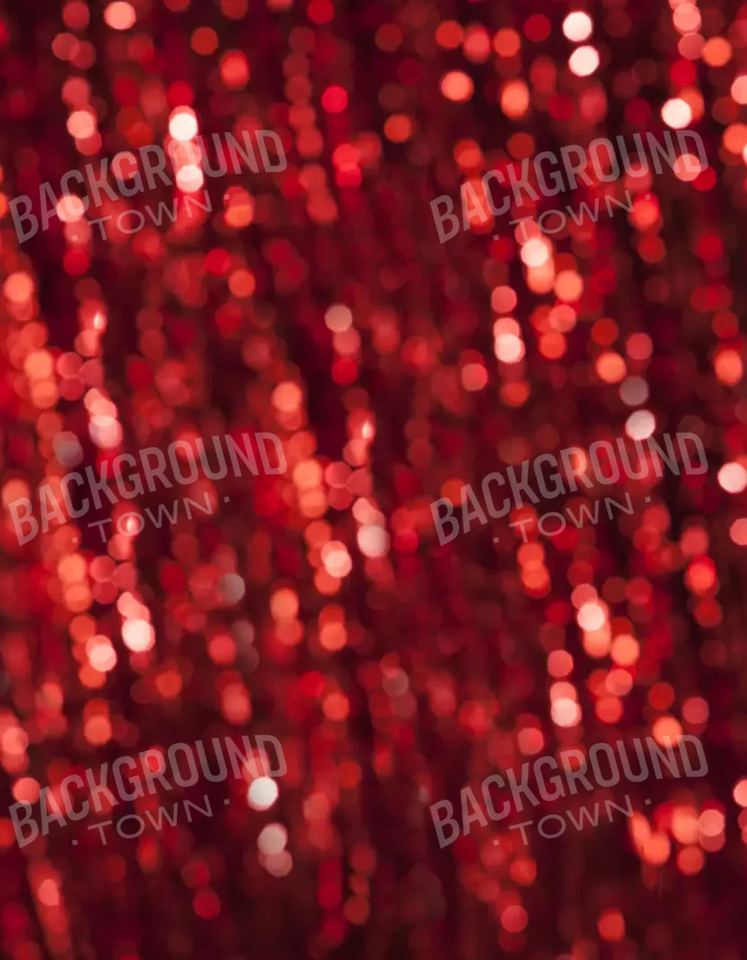 Red Sparkle 6X8 Fleece ( 72 X 96 Inch ) Backdrop