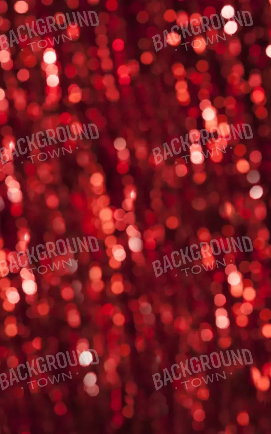 Red Sparkle 9X14 Ultracloth ( 108 X 168 Inch ) Backdrop