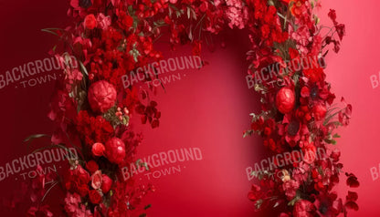 Red Studio Floral Arch 14’X8’ Ultracloth (168 X 96 Inch) Backdrop