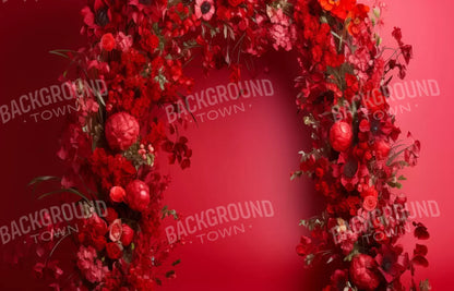 Red Studio Floral Arch 14’X9’ Ultracloth (168 X 108 Inch) Backdrop