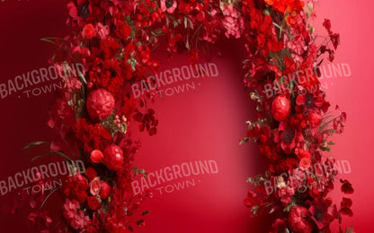 Red Studio Floral Arch 16’X10’ Ultracloth (192 X 120 Inch) Backdrop