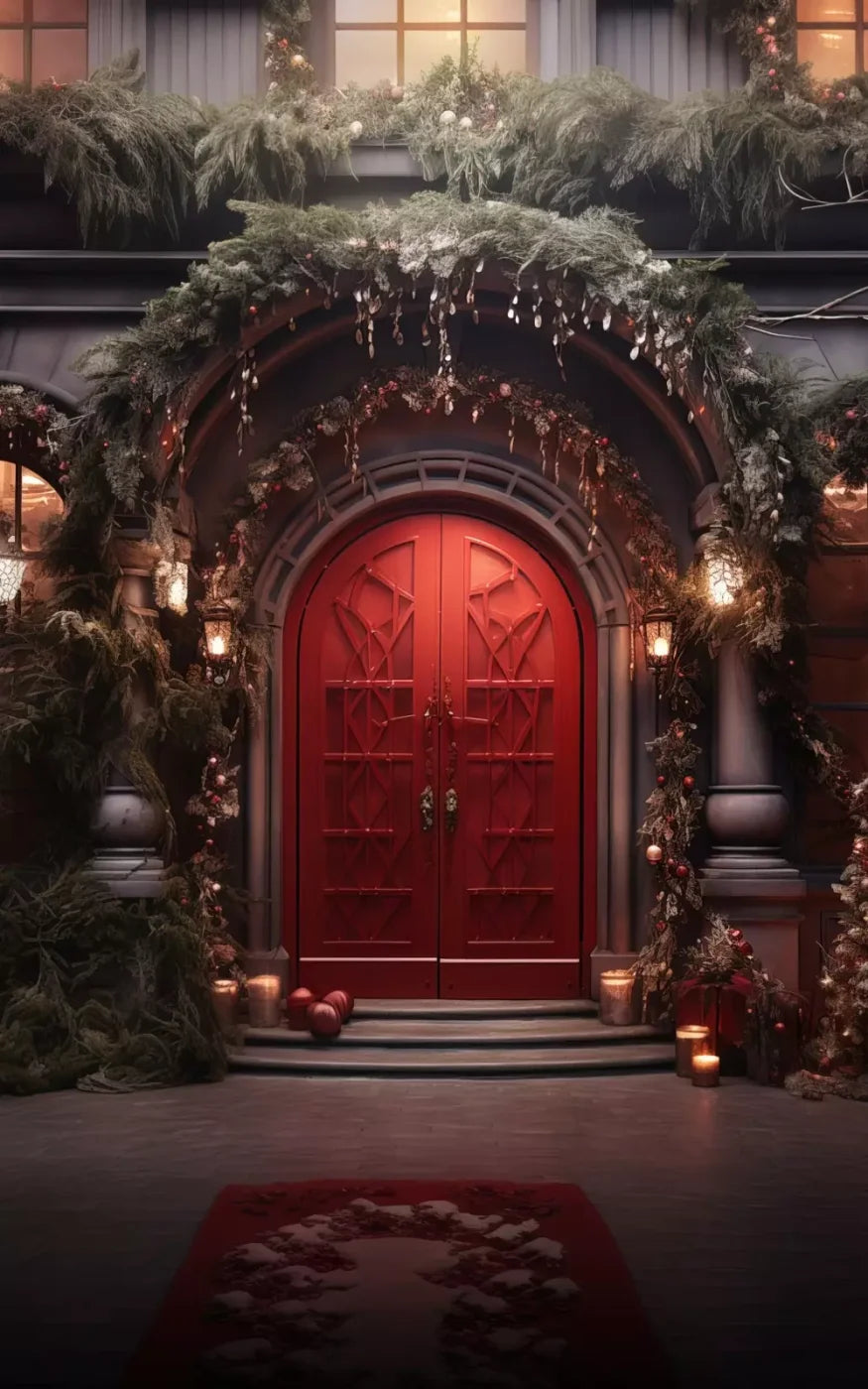 Red Velvet Christmas 10’X16’ Ultracloth (120 X 192 Inch) Backdrop