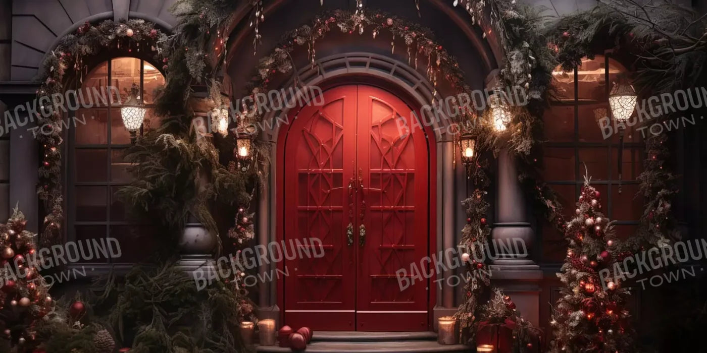 Red Velvet Christmas 16’X8’ Ultracloth (192 X 96 Inch) Backdrop