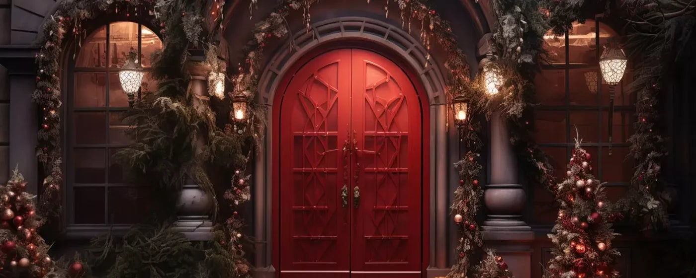 Red Velvet Christmas 20’X8’ Ultracloth (240 X 96 Inch) Backdrop
