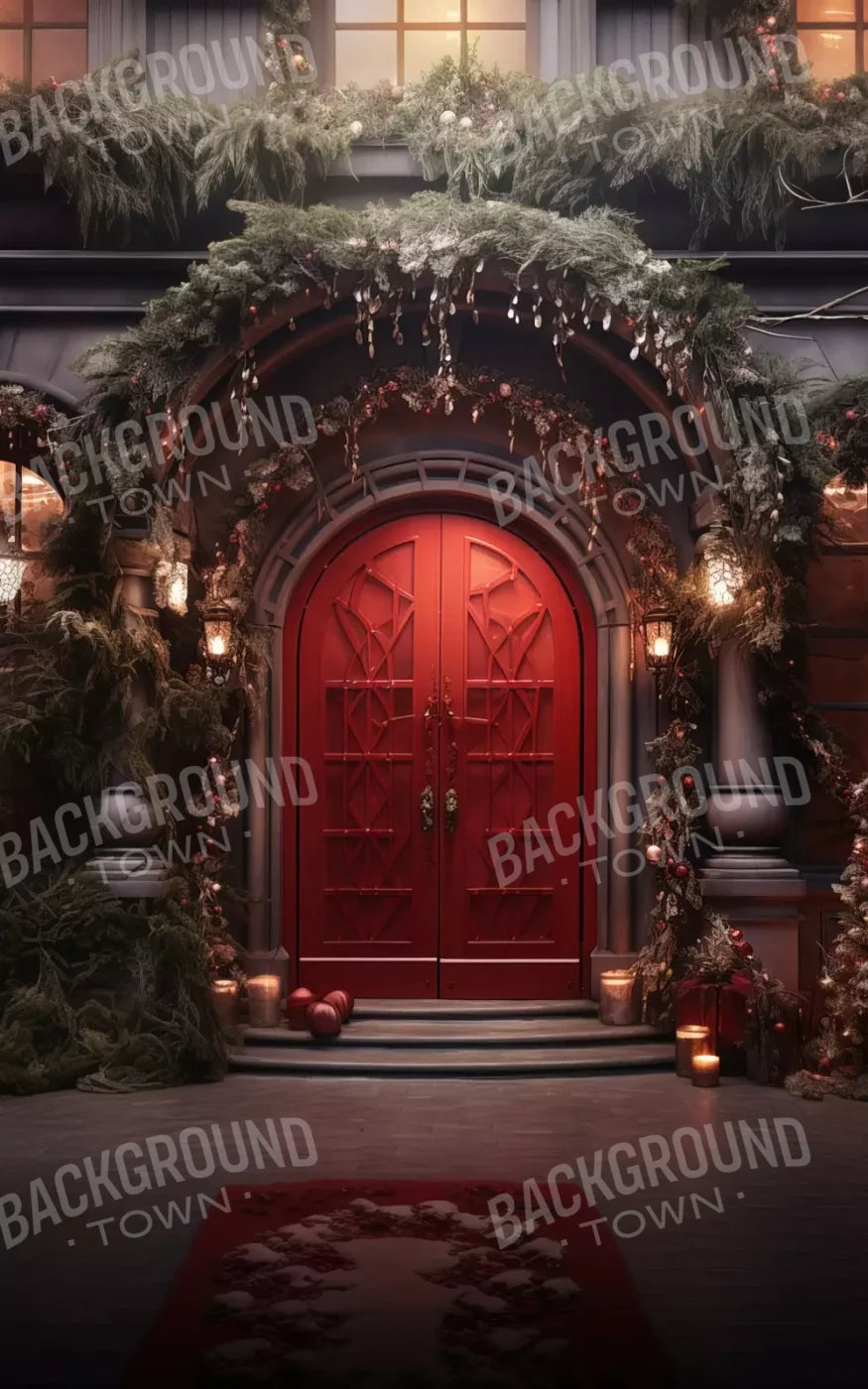 Red Velvet Christmas 5’X8’ Ultracloth (60 X 96 Inch) Backdrop