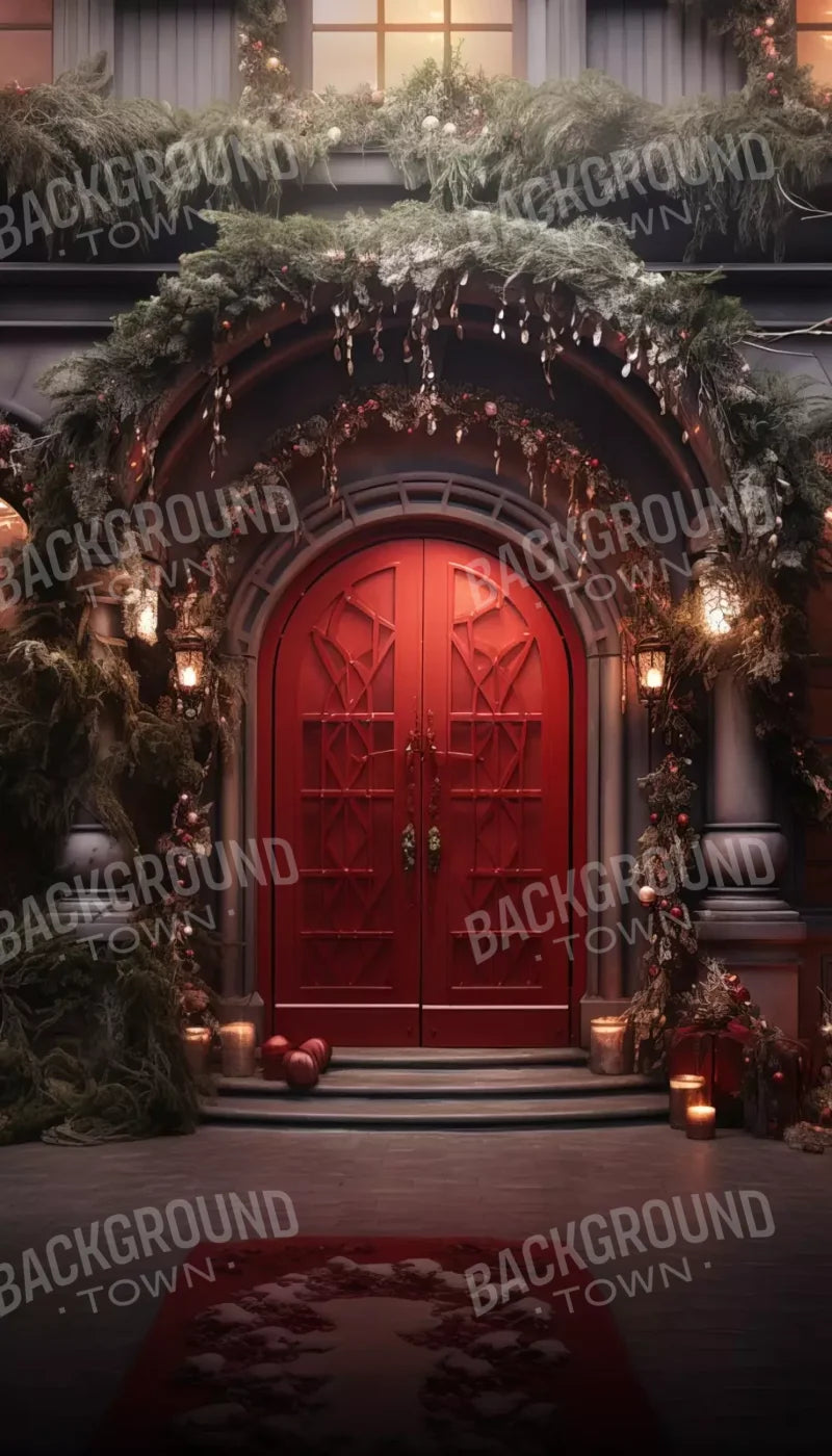 Red Velvet Christmas 8’X14’ Ultracloth (96 X 168 Inch) Backdrop