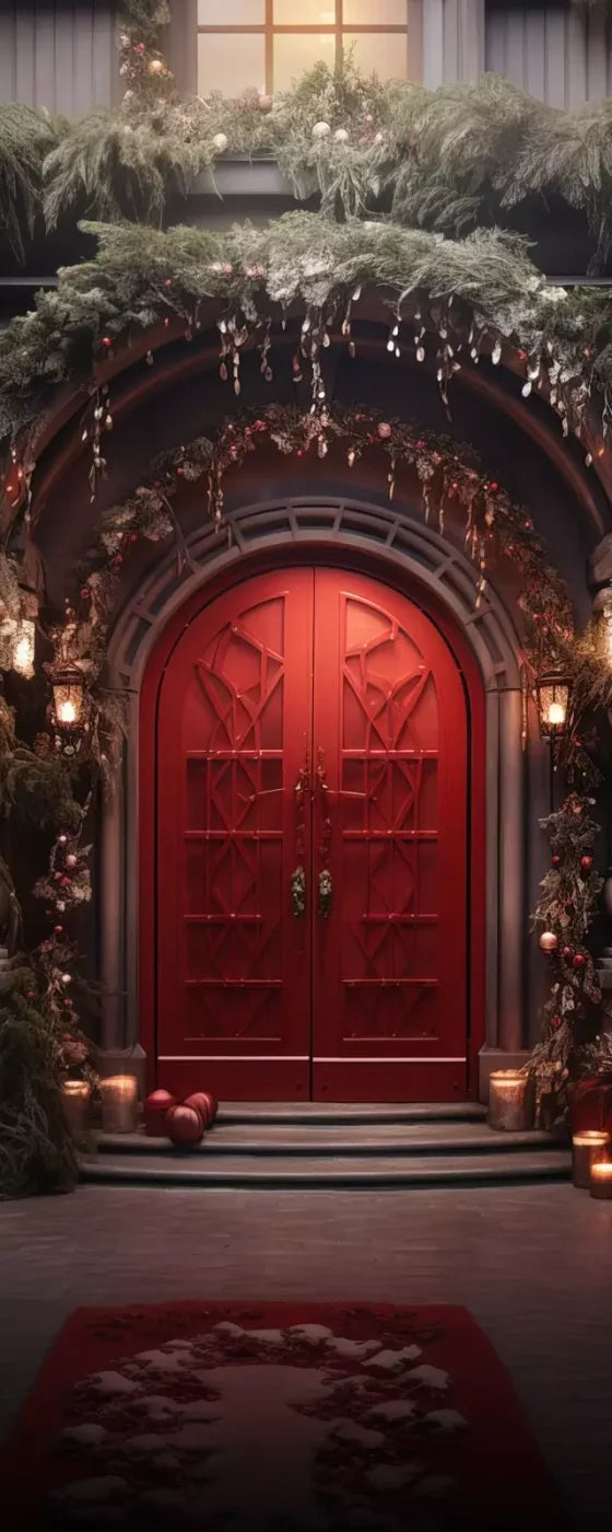 Red Velvet Christmas 8’X20’ Ultracloth (96 X 240 Inch) Backdrop