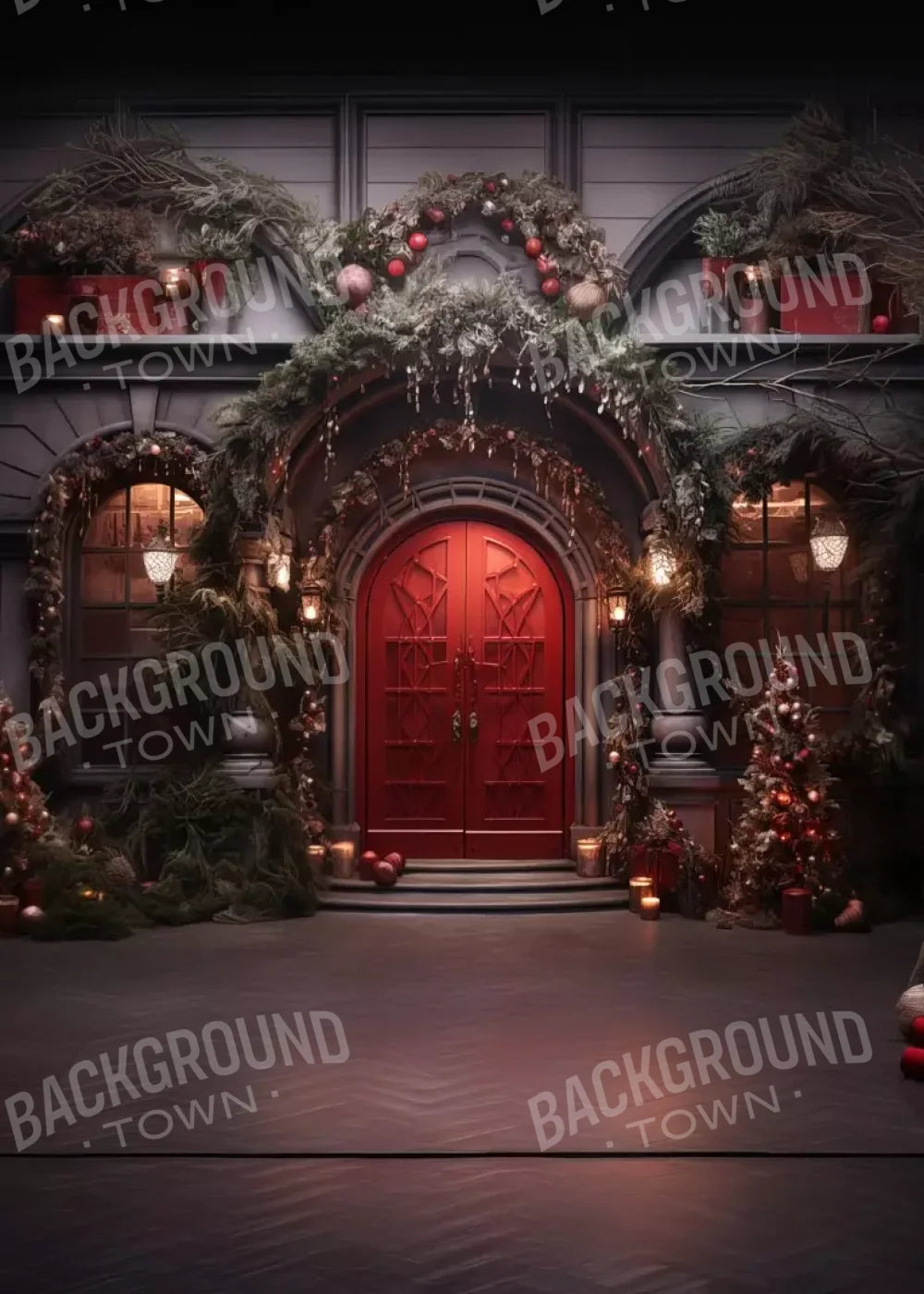 Red Velvet Christmas Ii 5’X7’ Ultracloth (60 X 84 Inch) Backdrop