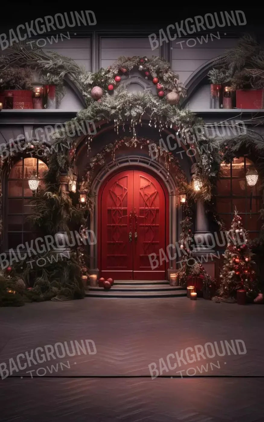 Red Velvet Christmas Ii 5’X8’ Ultracloth (60 X 96 Inch) Backdrop