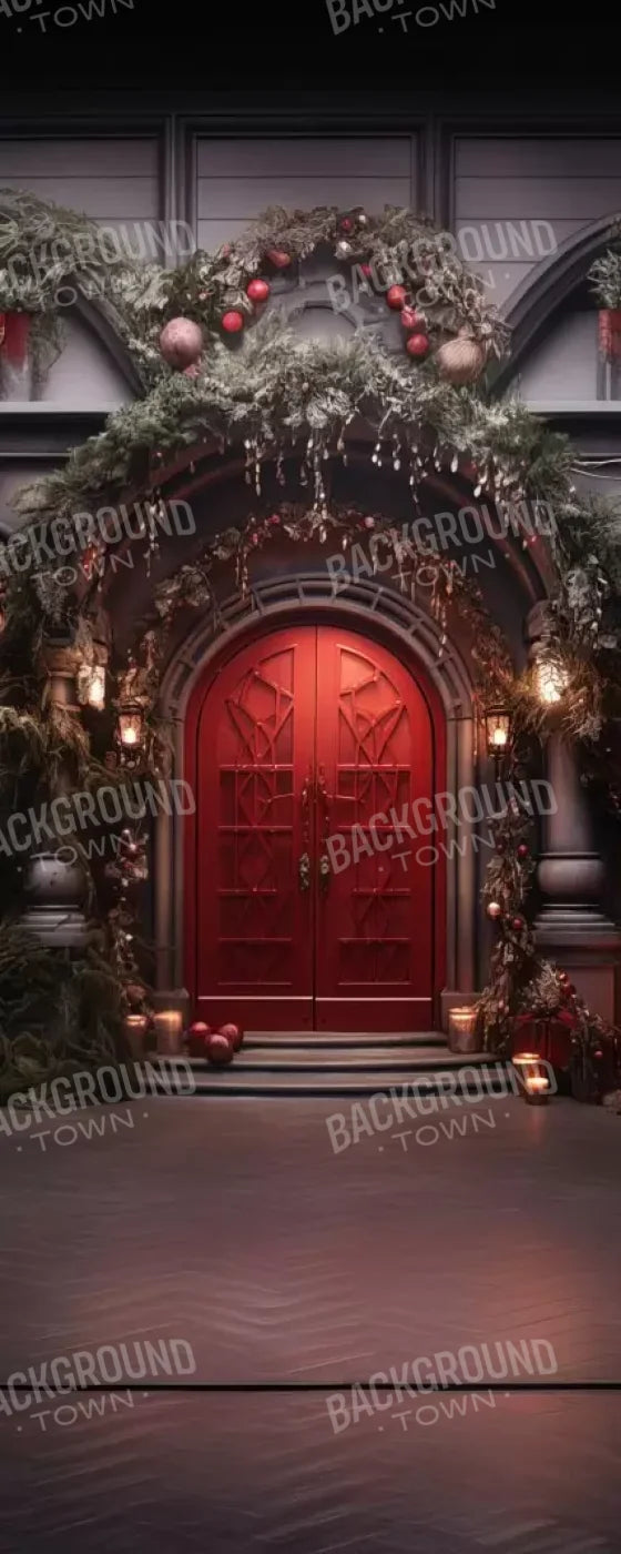 Red Velvet Christmas Ii 8’X20’ Ultracloth (96 X 240 Inch) Backdrop