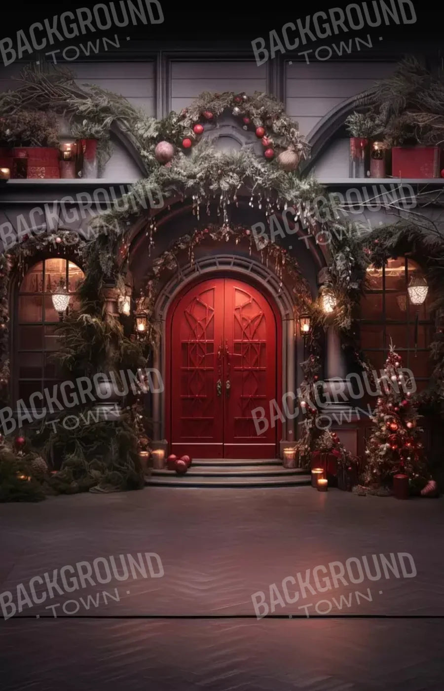 Red Velvet Christmas Ii 9’X14’ Ultracloth (108 X 168 Inch) Backdrop