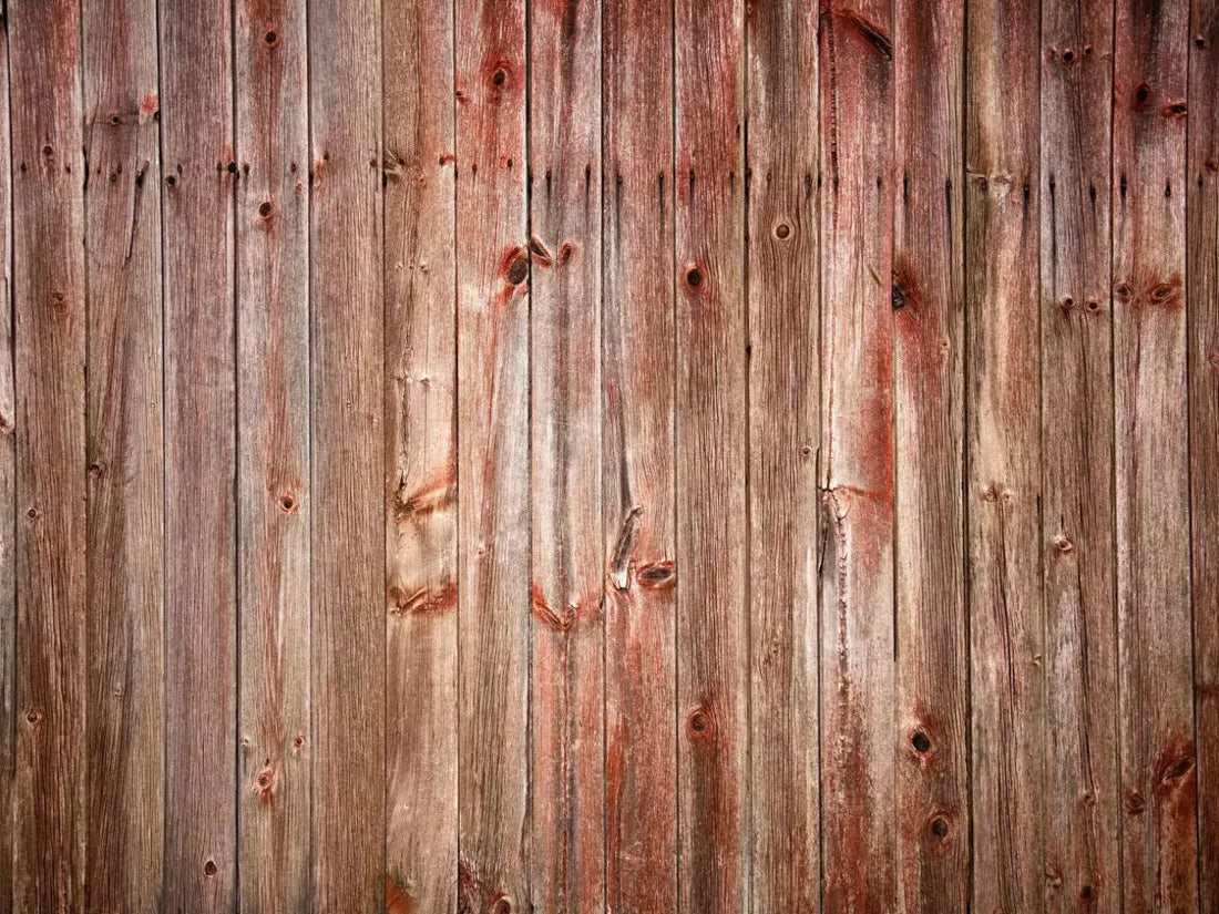 Red Wood 68X5 Fleece ( 80 X 60 Inch ) Backdrop