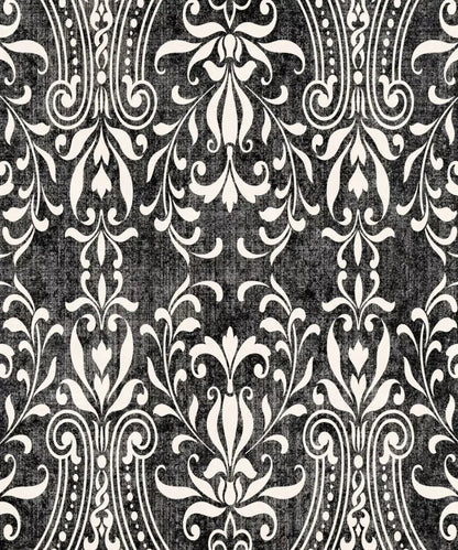 Black Damask Backdrop for Photography