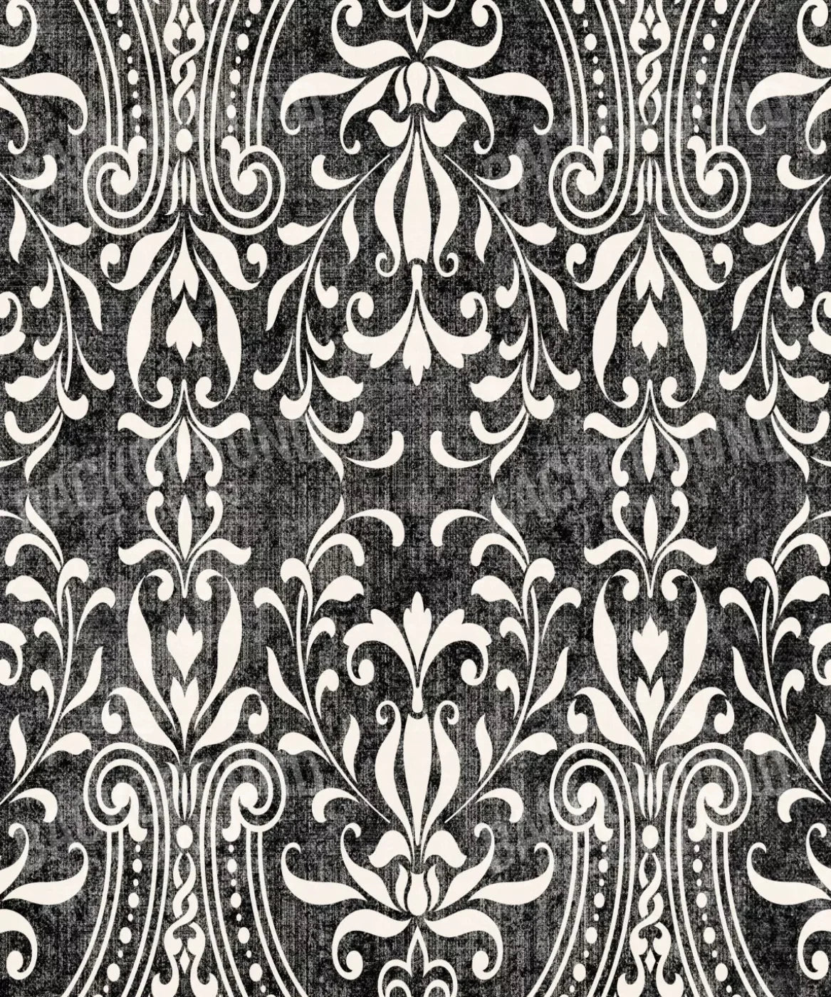 Black Damask Backdrop for Photography