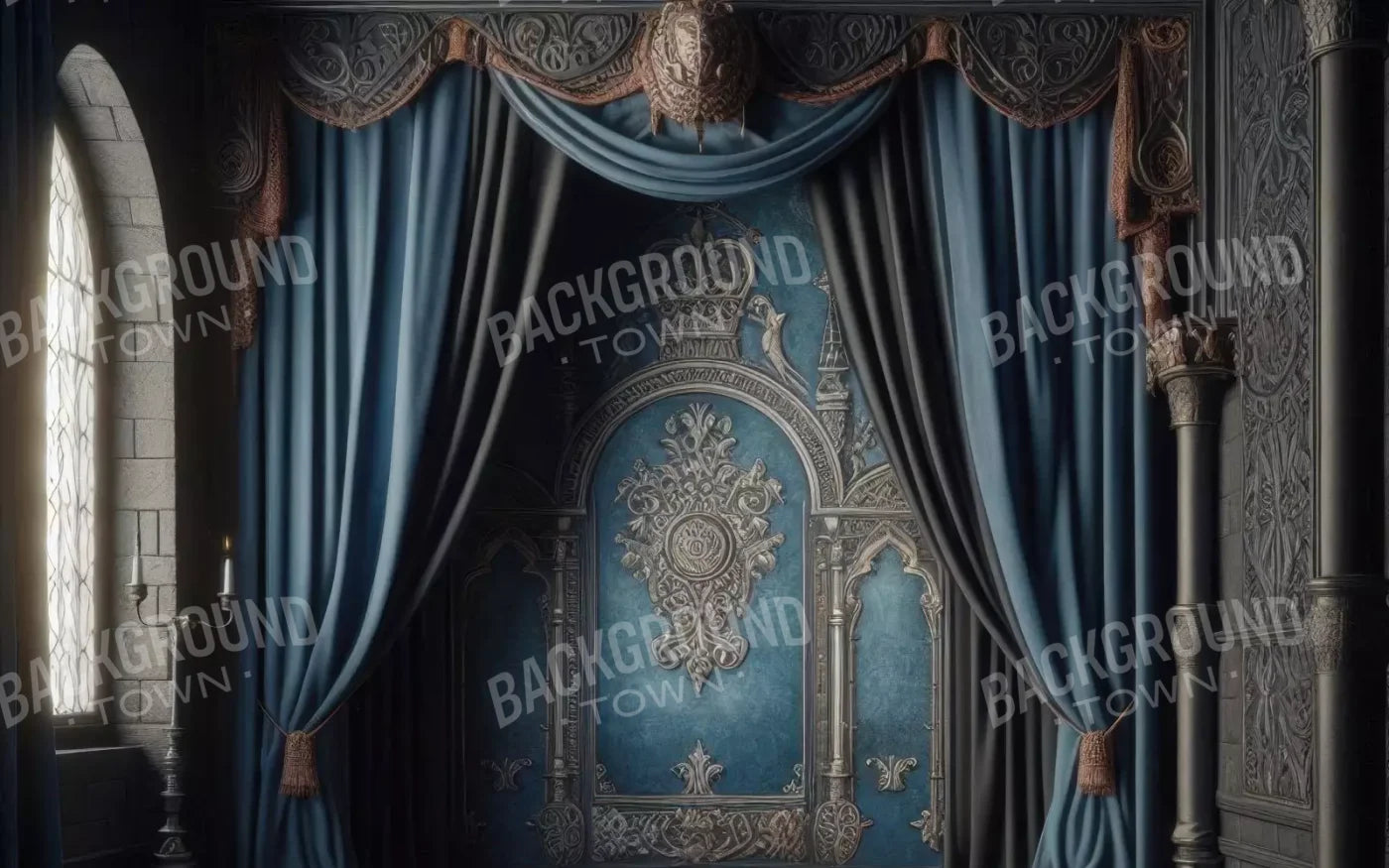 Regal Blue Bedroom 2 16’X10’ Ultracloth (192 X 120 Inch) Backdrop