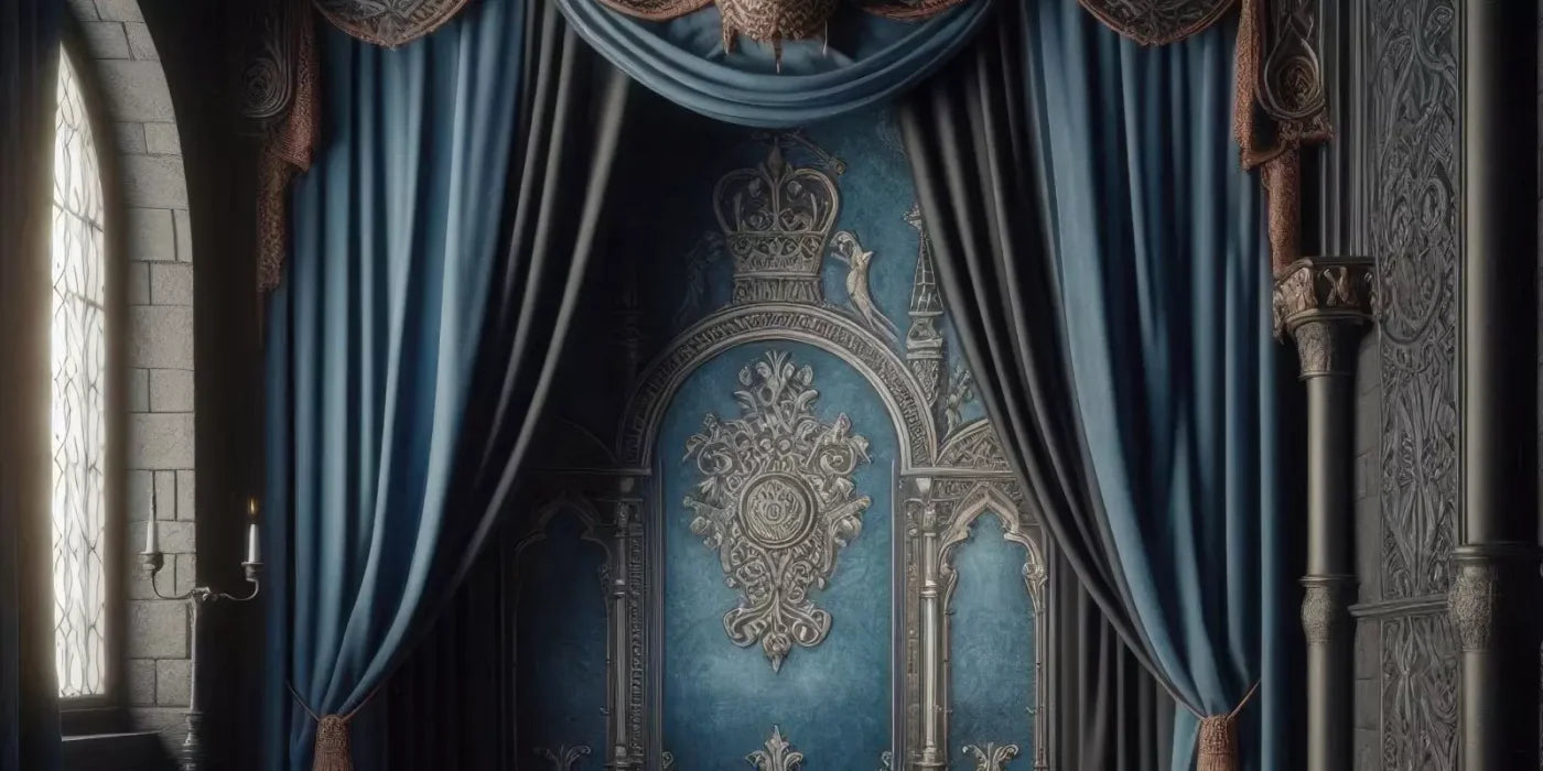 Regal Blue Bedroom 2 16’X8’ Ultracloth (192 X 96 Inch) Backdrop