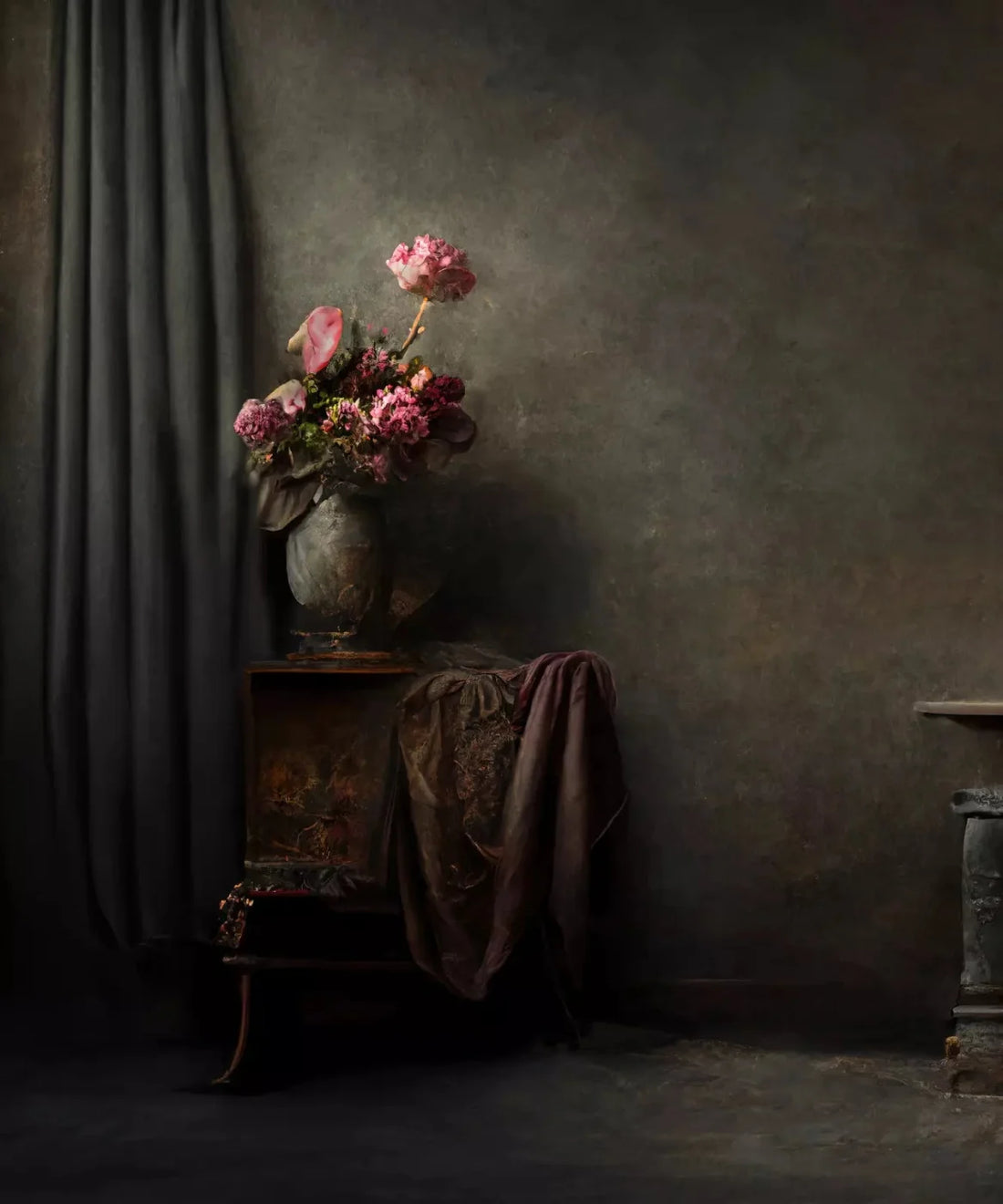 Beige Boudoir Backdrop for Photography
