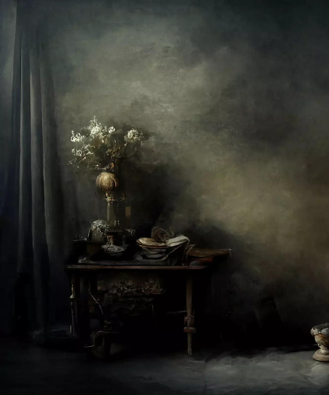 Gray Boudoir Backdrop for Photography