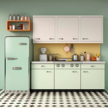 Retro Kitchen 10X10 Ultracloth ( 120 X Inch ) Backdrop