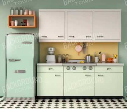 Retro Kitchen 12X10 Ultracloth ( 144 X 120 Inch ) Backdrop