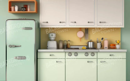 Retro Kitchen 14X9 Ultracloth ( 168 X 108 Inch ) Backdrop