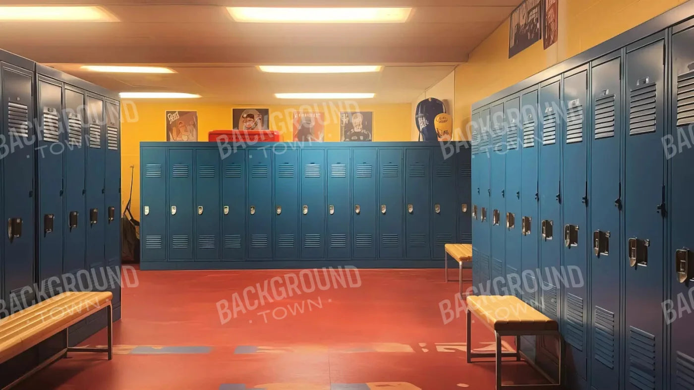 Sports Locker Room 14X8 Ultracloth ( 168 X 96 Inch ) Backdrop