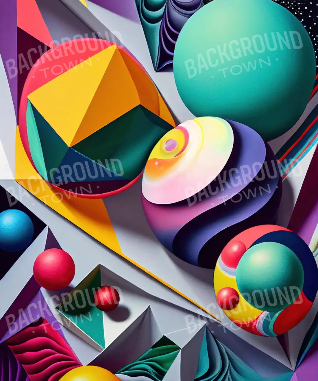 Multi-Color Pattern Backdrop for Photography