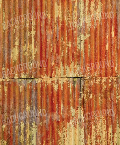Orange Steel and Metal Backdrop for Photography