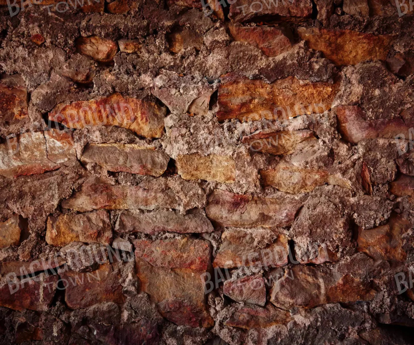 Brown Brick and Stone Backdrop for Photography