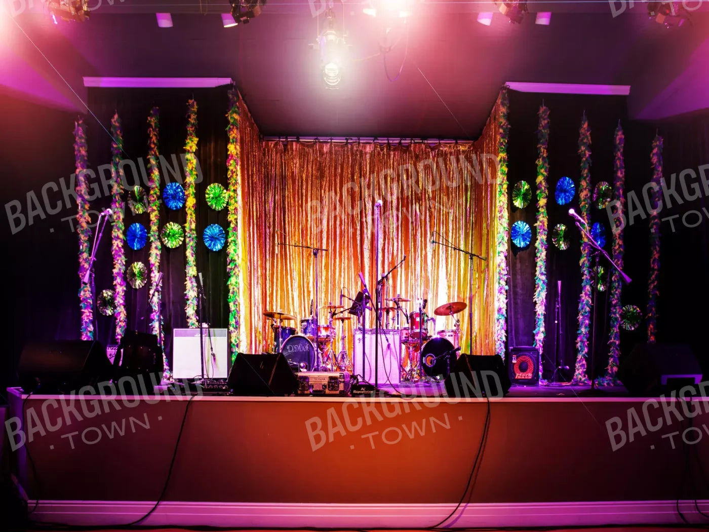 Rockband 10’X8’ Fleece (120 X 96 Inch) Backdrop