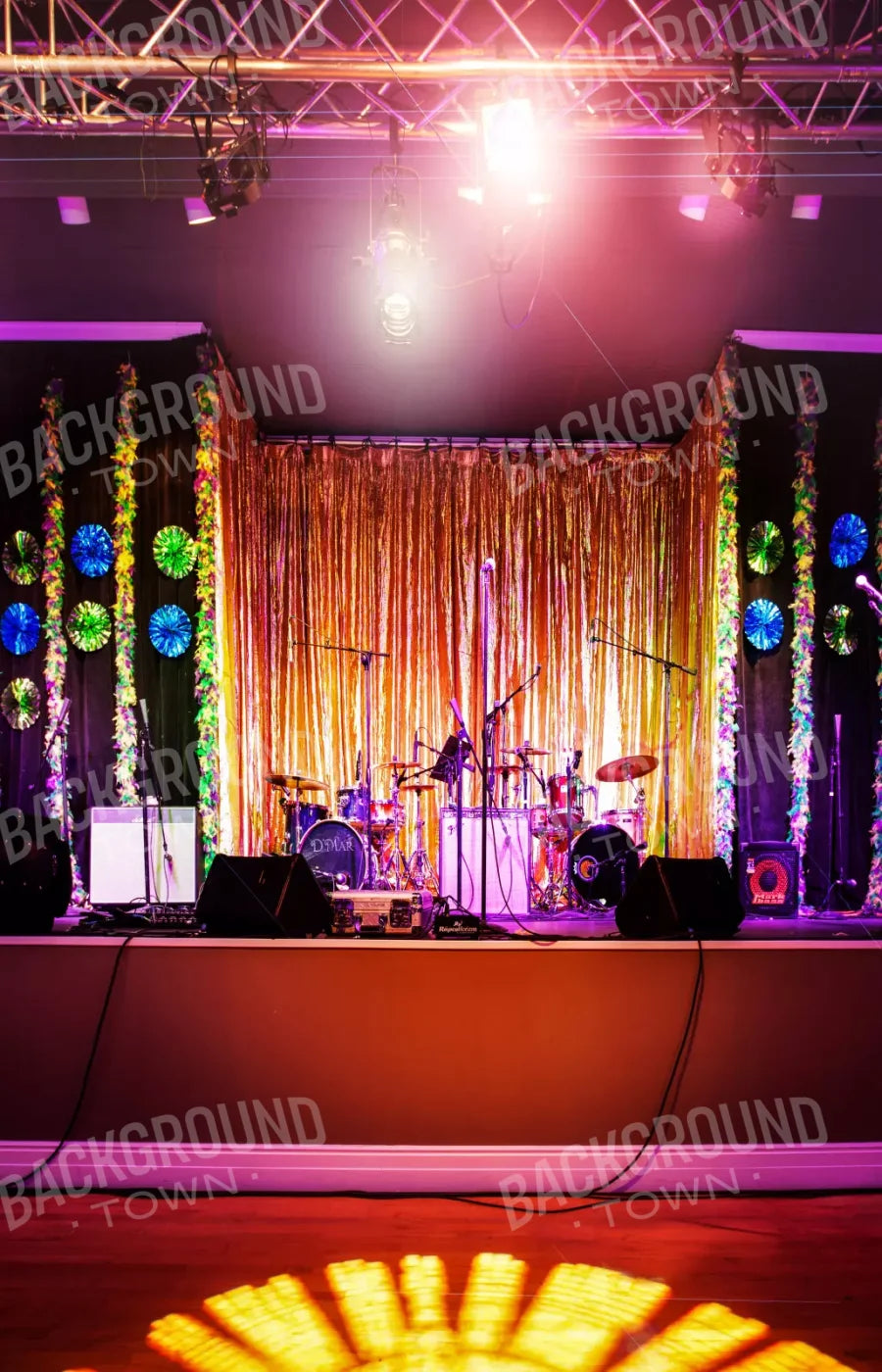 Rockband 8’X12’ Ultracloth (96 X 144 Inch) Backdrop