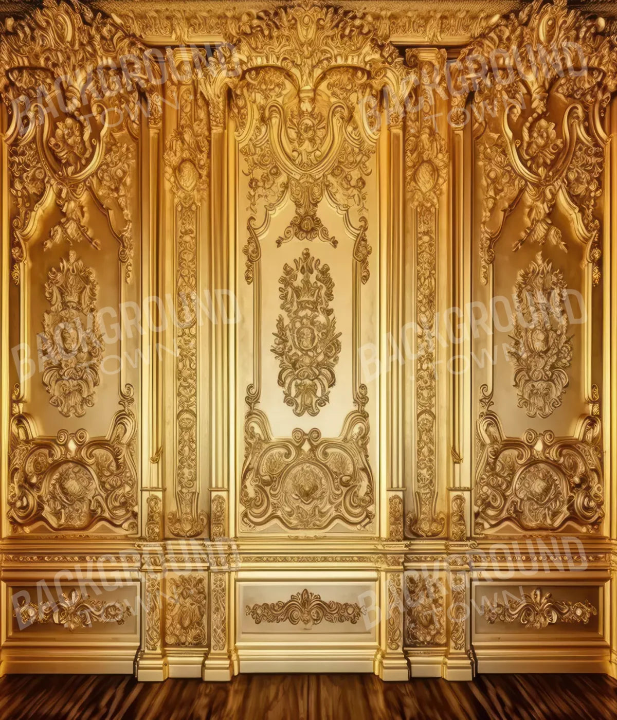 Rococo Gold Wall 10X12 Ultracloth ( 120 X 144 Inch ) Backdrop