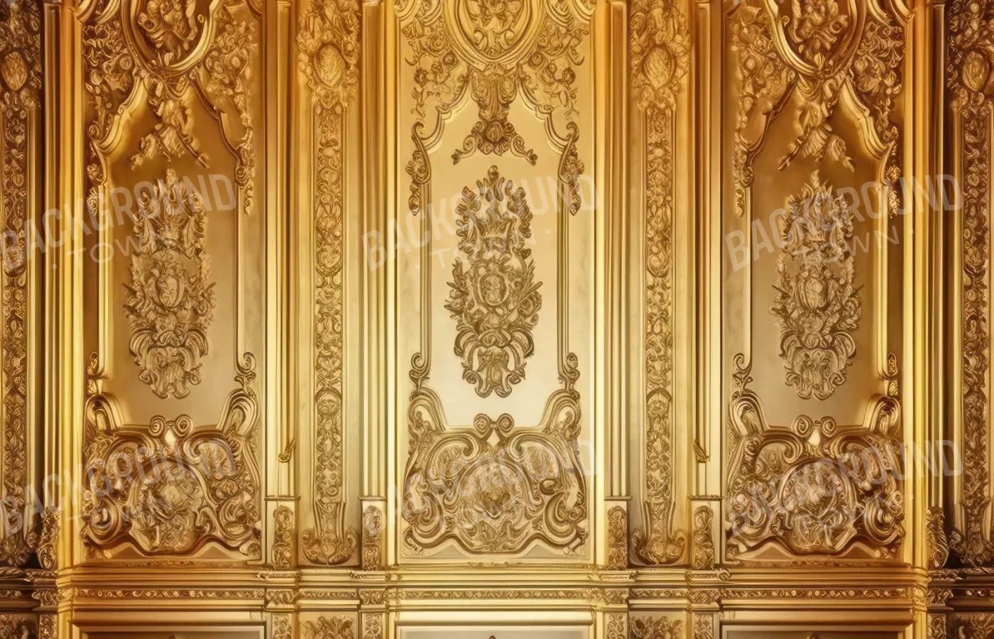 Rococo Gold Wall 12X8 Ultracloth ( 144 X 96 Inch ) Backdrop