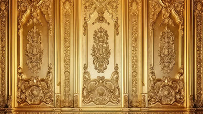 Rococo Gold Wall 14X8 Ultracloth ( 168 X 96 Inch ) Backdrop