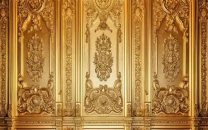 Rococo Gold Wall 14X9 Ultracloth ( 168 X 108 Inch ) Backdrop