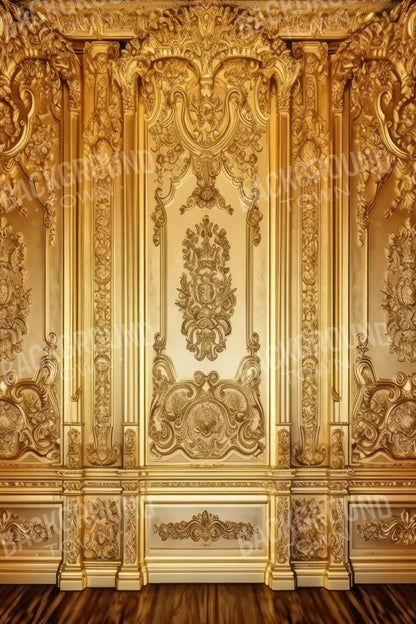 Rococo Gold Wall 5X8 Ultracloth ( 60 X 96 Inch ) Backdrop