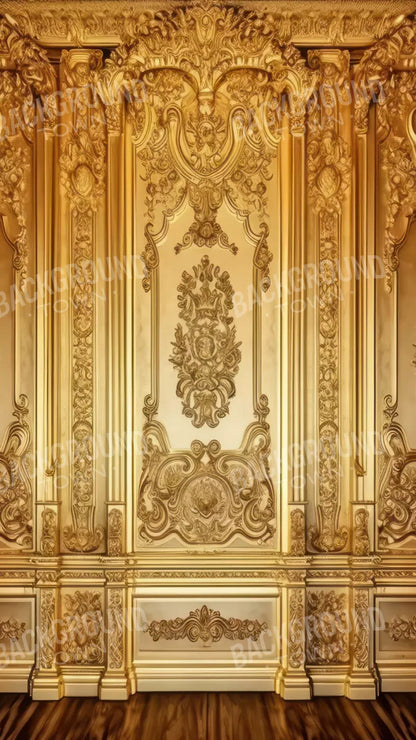 Rococo Gold Wall 8X14 Ultracloth ( 96 X 168 Inch ) Backdrop