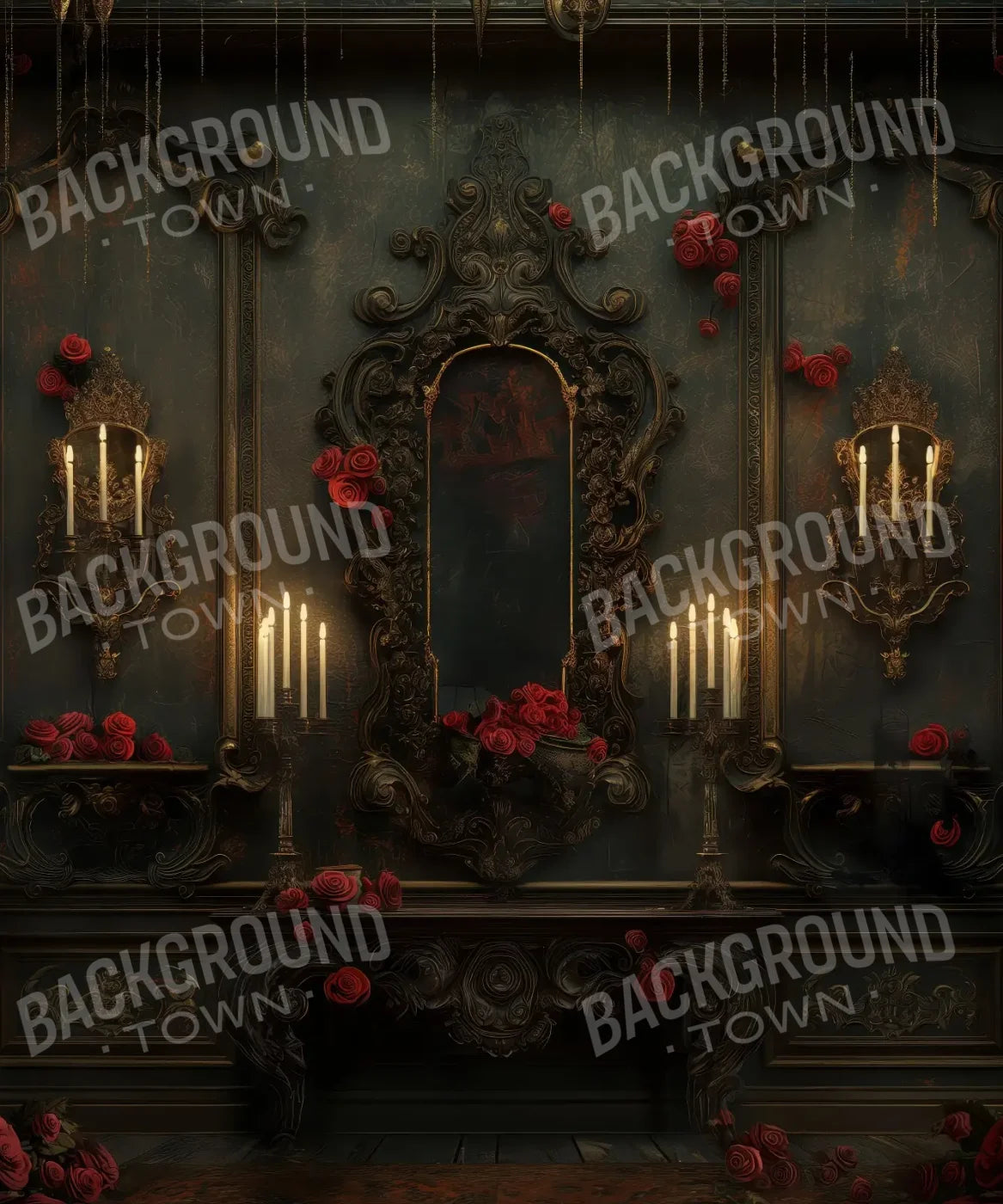 Green Red  Backdrop for Photography