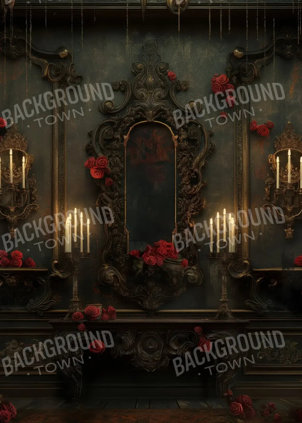 Rococo Parlor Wall 5’x7’ UltraCloth (60 x 84 inch) Backdrop