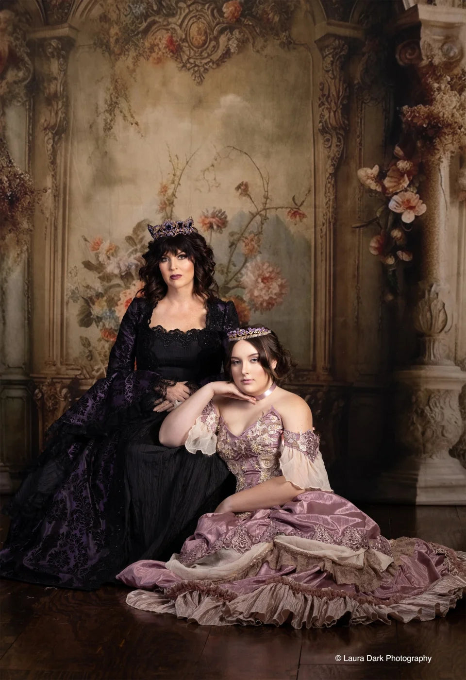 Rococo Vintage Floral Wall Backdrop