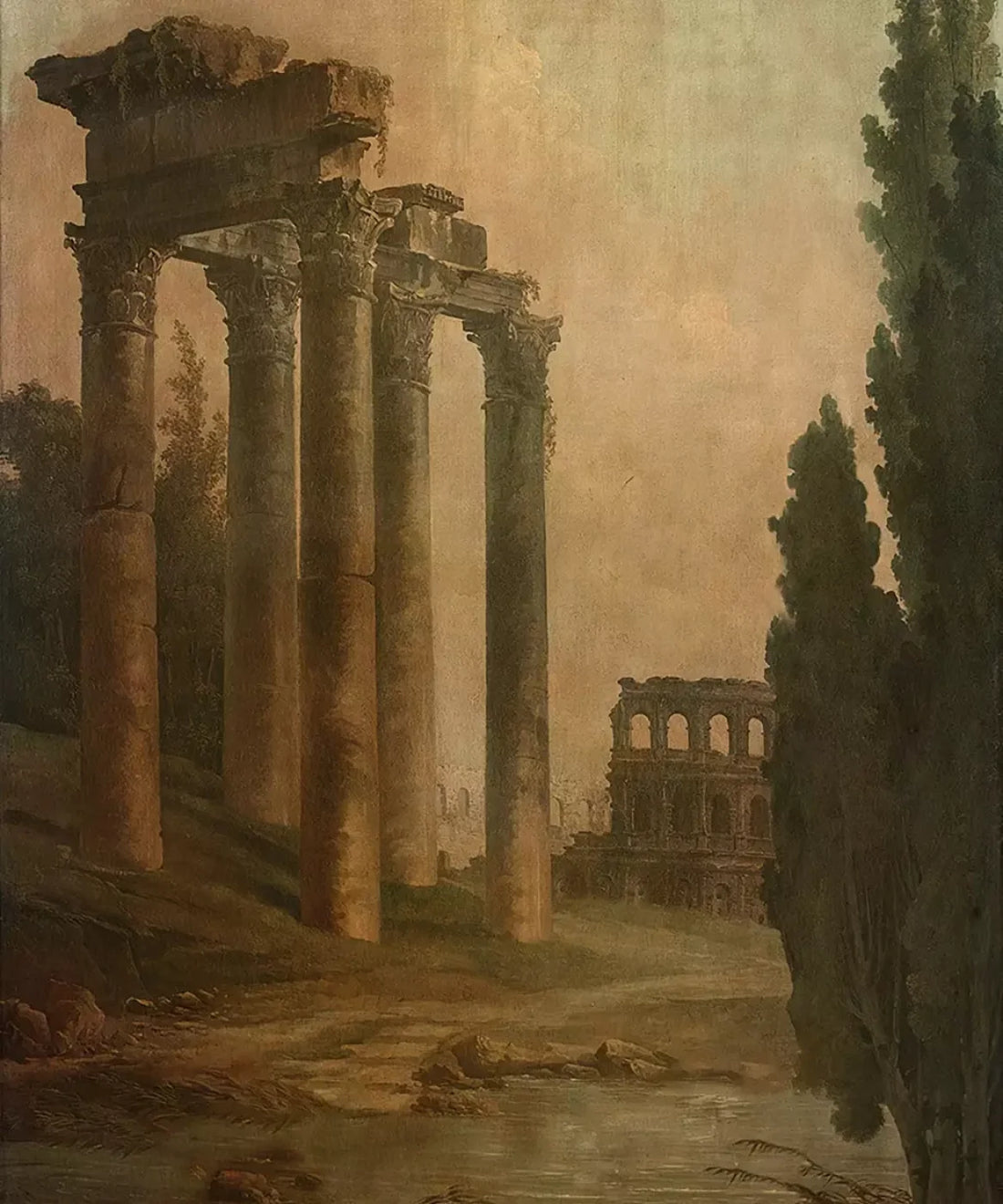 Beige Roman Backdrop for Photography