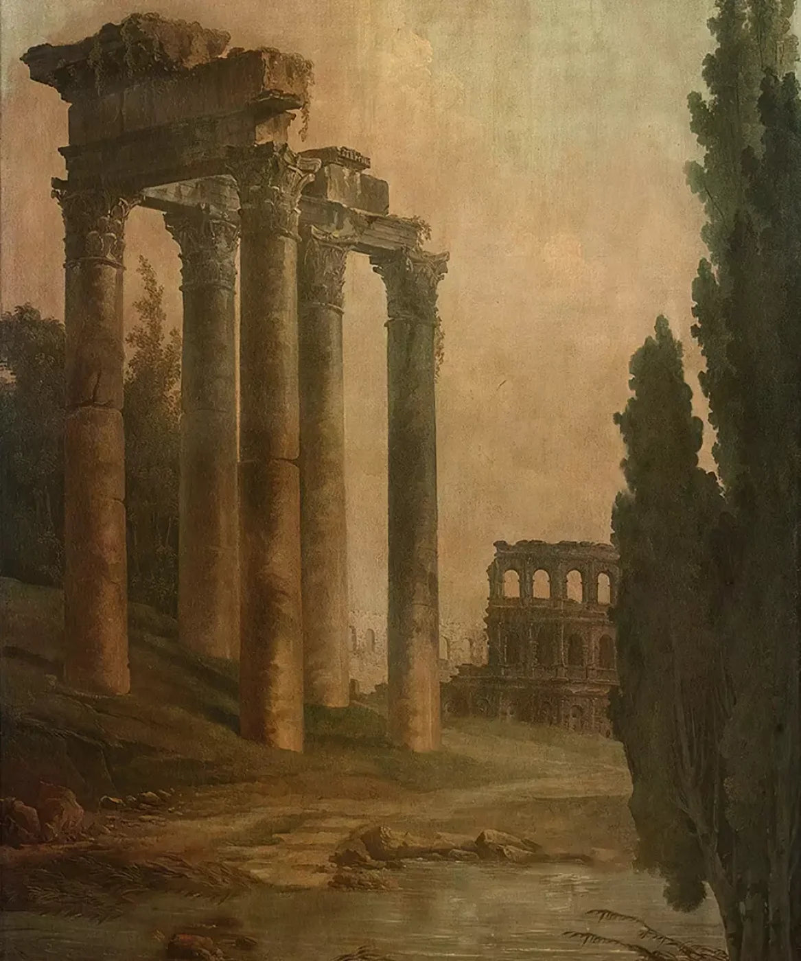 Beige Roman Backdrop for Photography