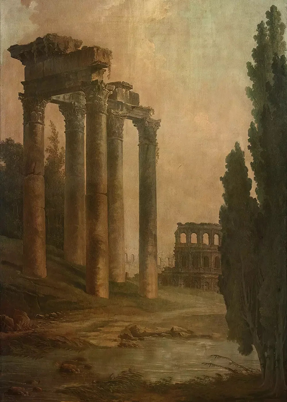 Roman Ruins 5’X7’ Ultracloth (60 X 84 Inch) Backdrop