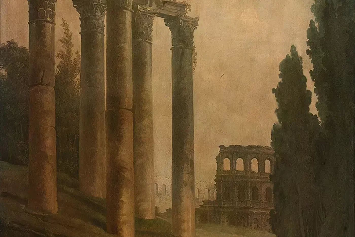 Roman Ruins Backdrop